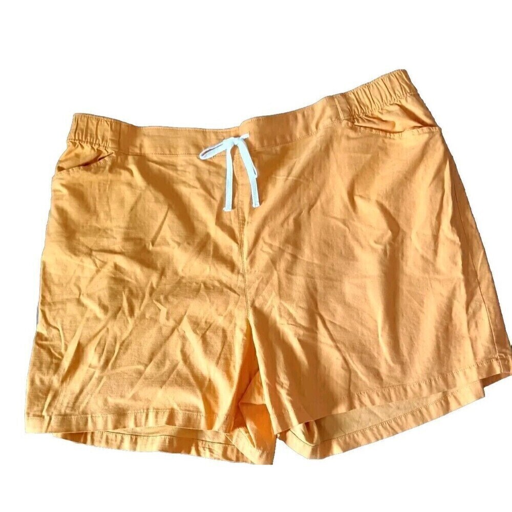 Lane Bryant Shorts Size 26 28 Yellow Gold The Softest Collection  Drawstring New